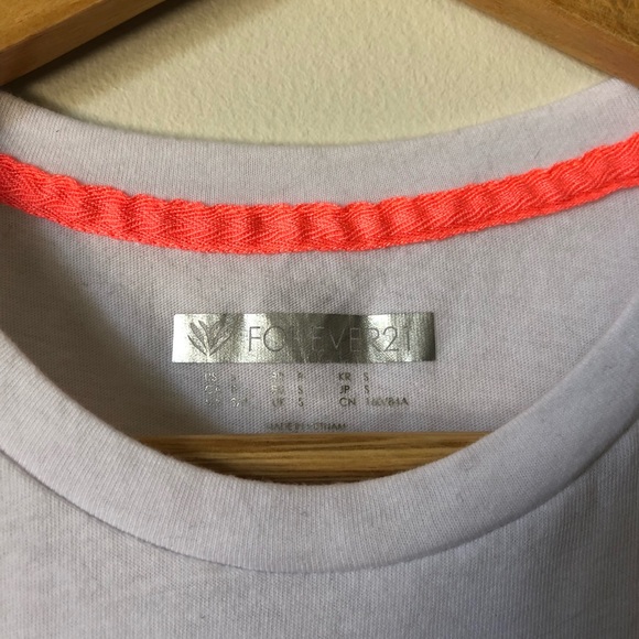 💜 3/$15 Forever 21 cropped muscle tee - size small - Picture 4 of 12